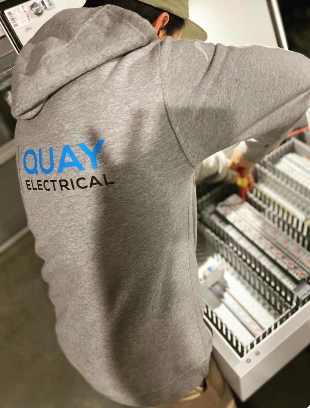 Quay Electrical electrician at work
